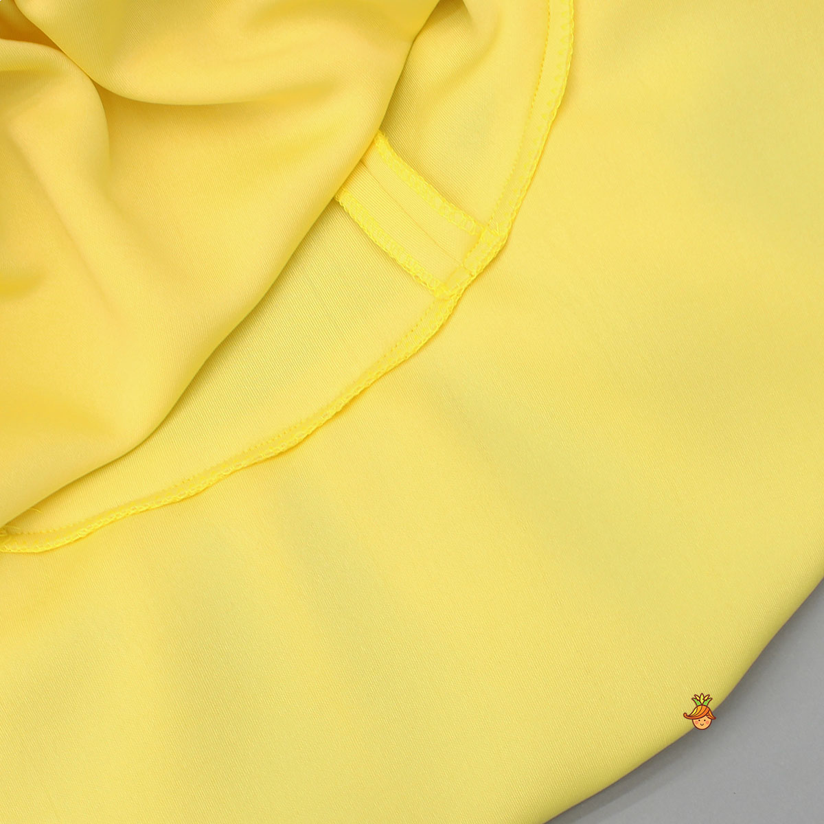 Yellow Collared Stylish Bow Dress