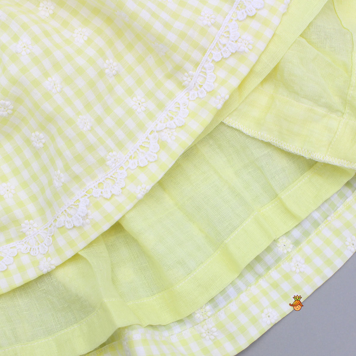 Strappy Embroidered Tie-Up Kurti With Sharara And Dupatta