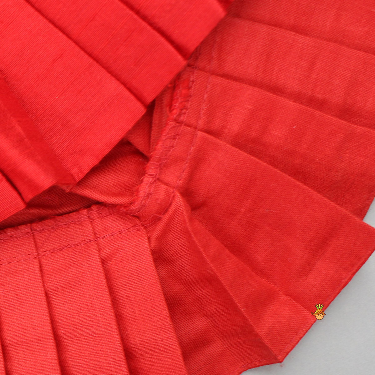 Elegant Elephant Embroidered Red Top With Silk Lehenga