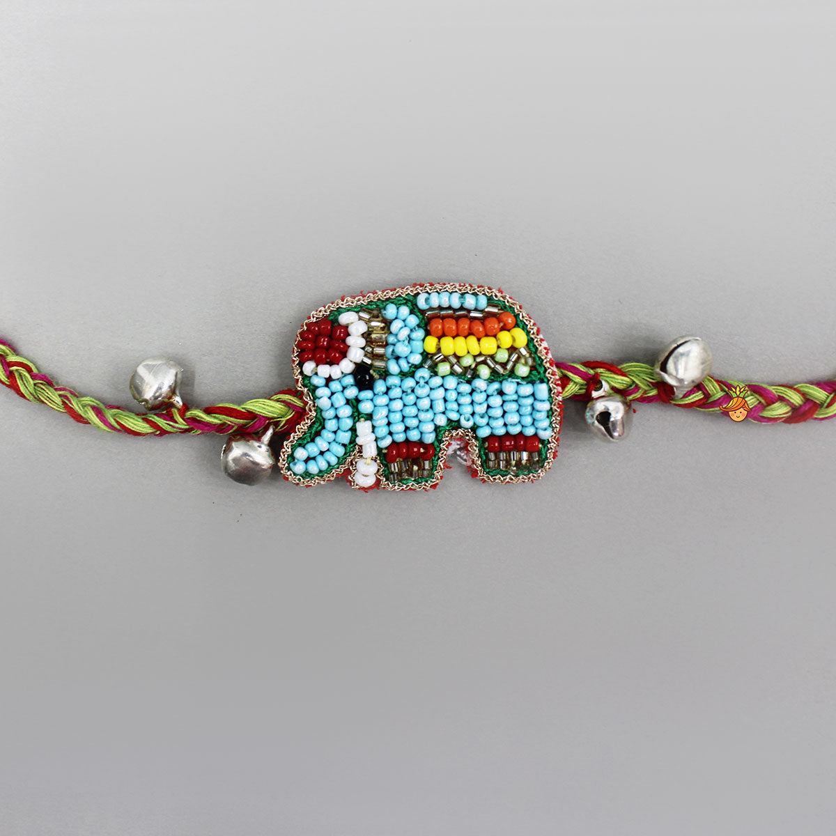 Multi Colour Elephant Motif Rakhi