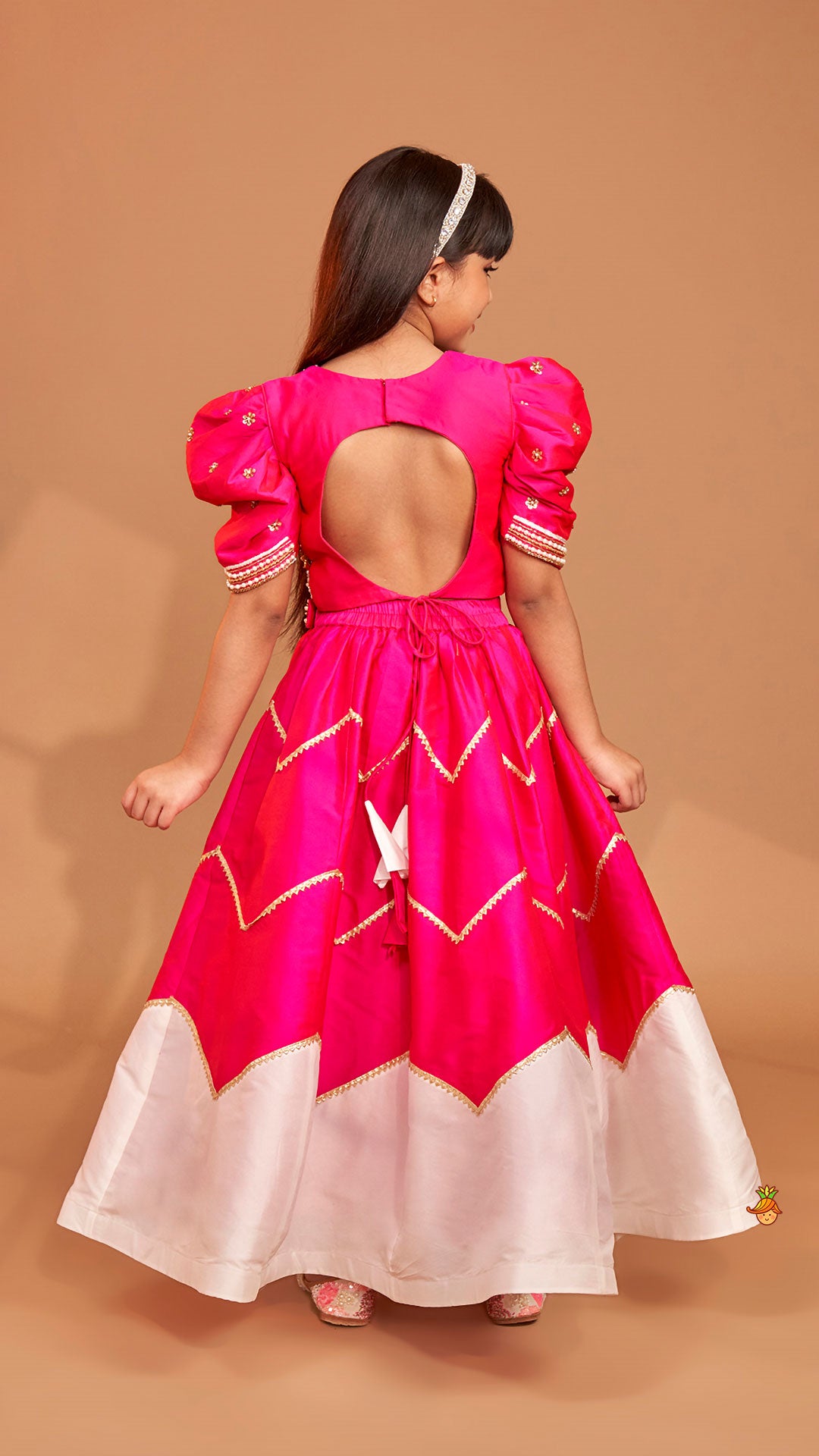 Pink Embroidered Top With Stylish Lehenga And Dupatta
