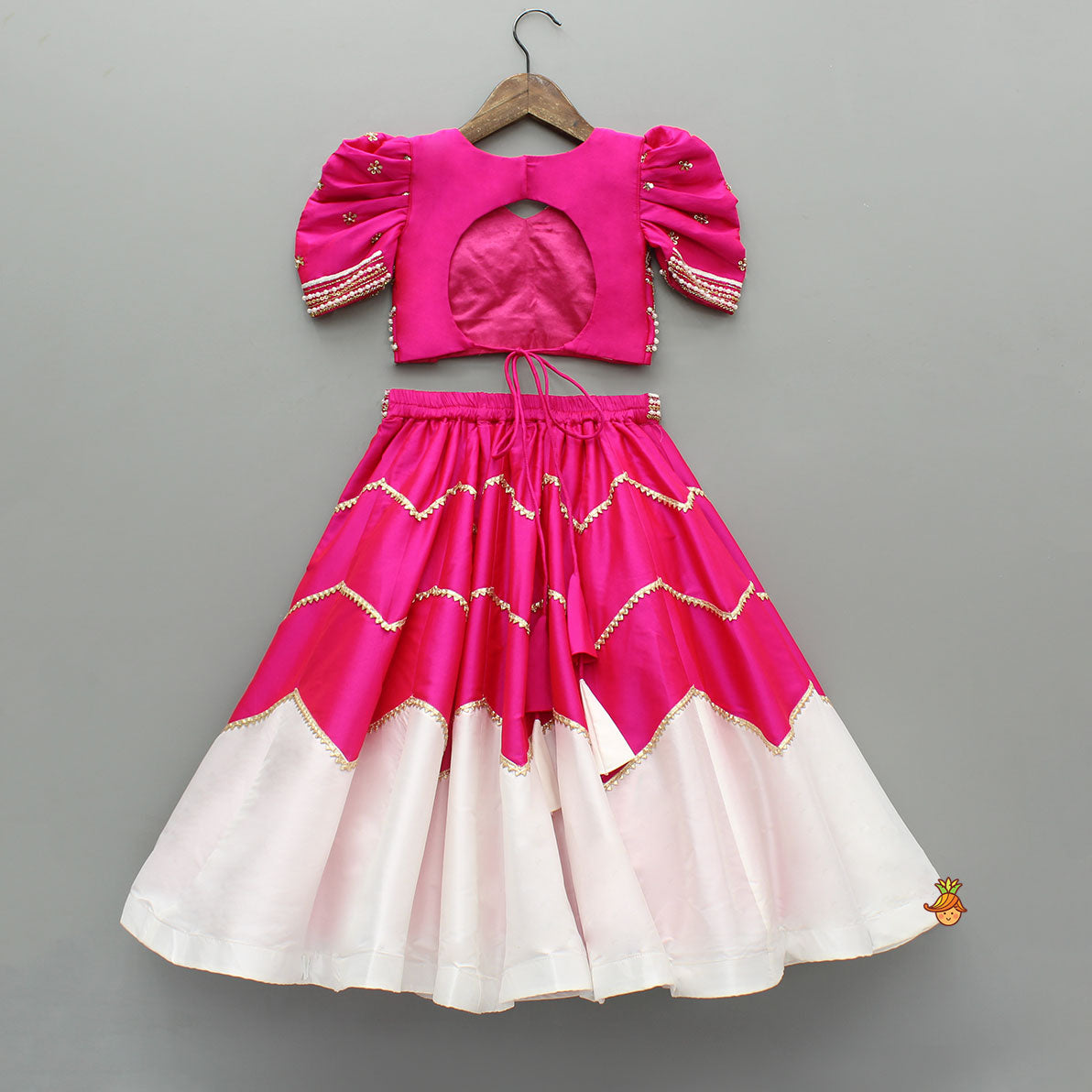 Pink Embroidered Top With Stylish Lehenga And Dupatta