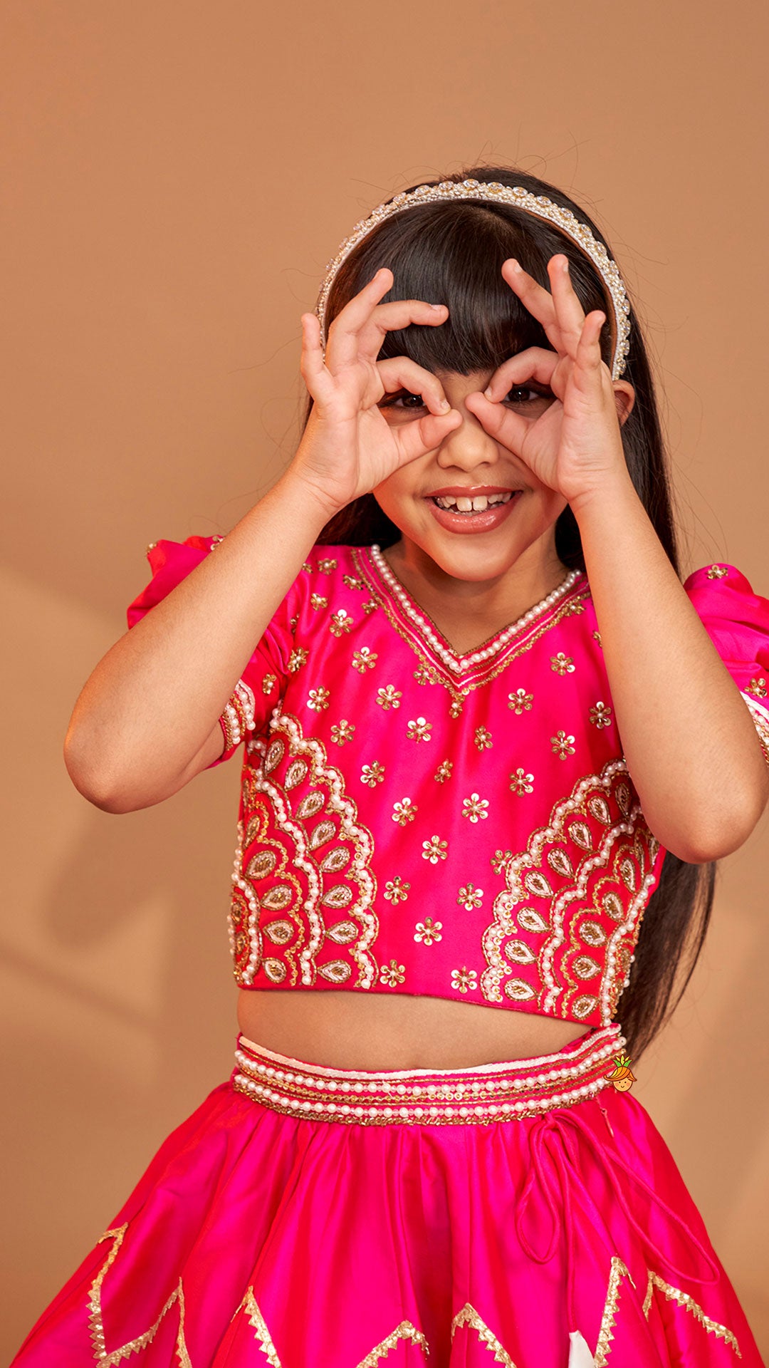 Pink Embroidered Top With Stylish Lehenga And Dupatta