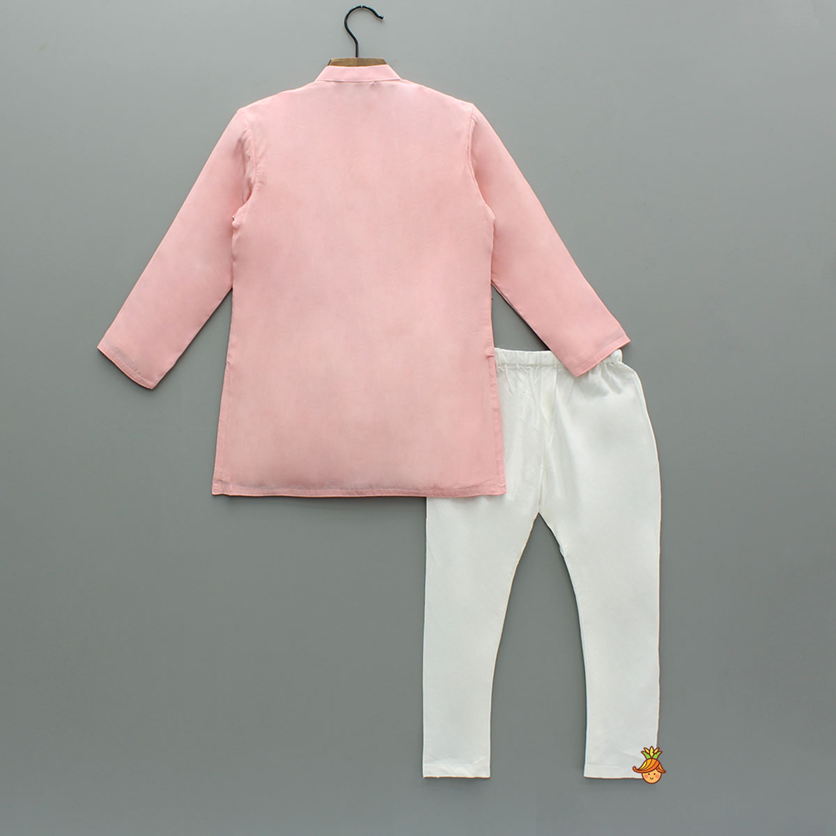 Floral Multicolour Hand Embroidered Kurta With Pyjama