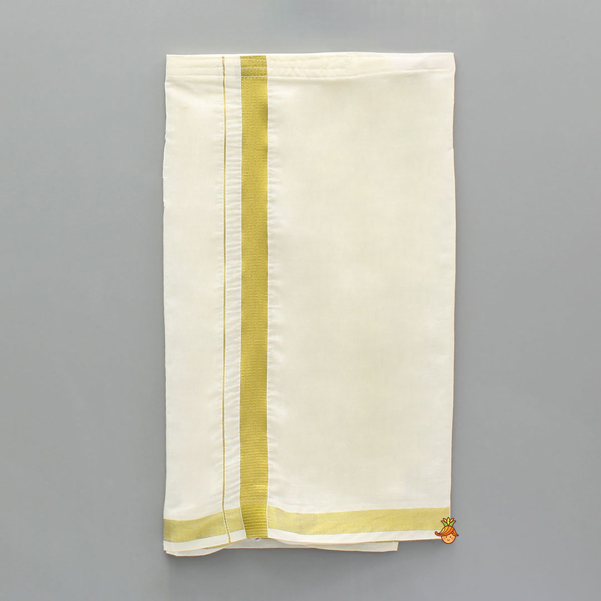 Green Kurta With Adjustable Cream Lungi