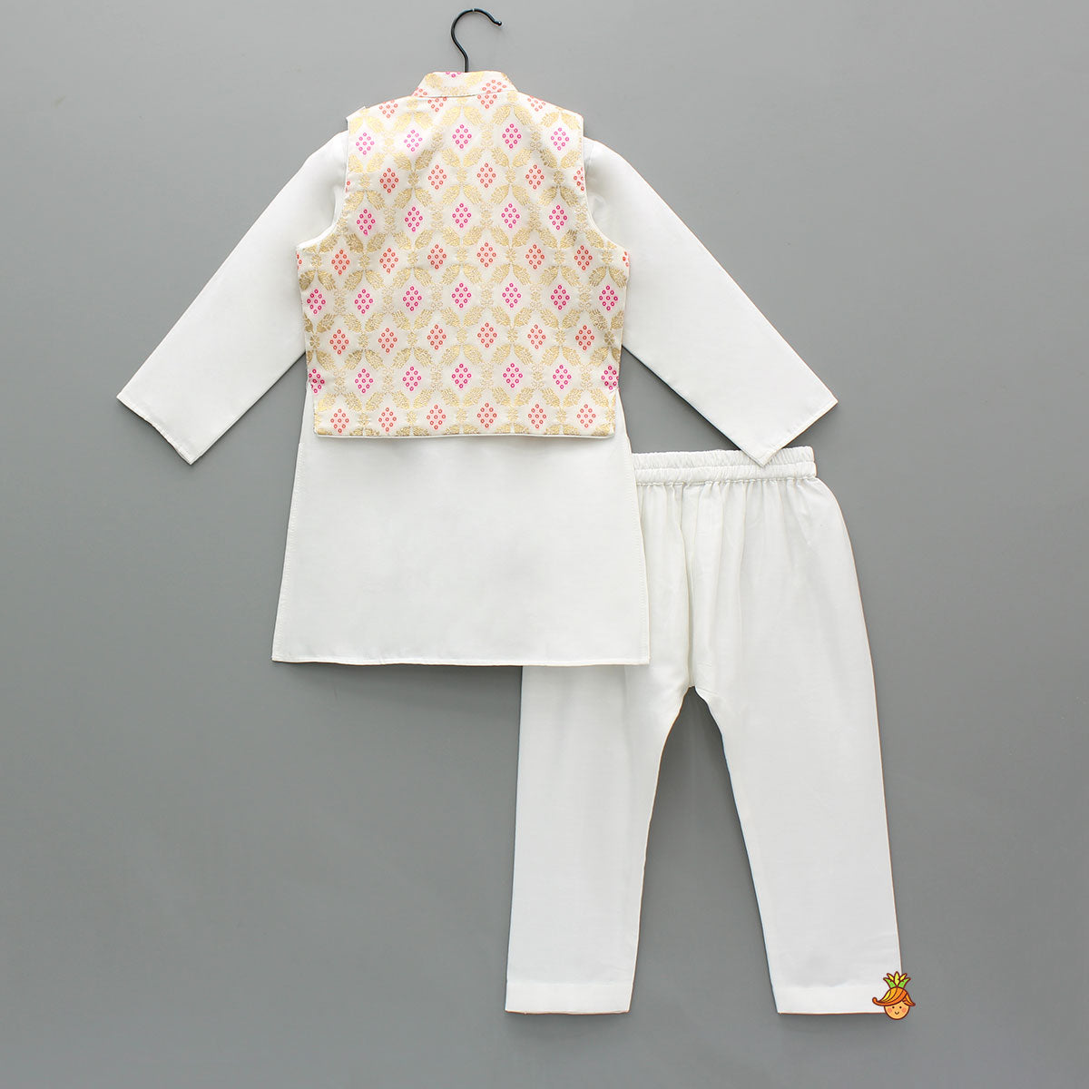 Ethnic Jacket With Kurta And Pyjama