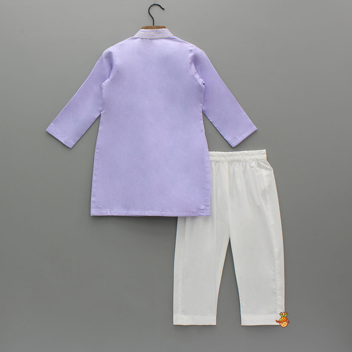 Stunning Multicolour Floral Embroidered Kurta With Pyjama