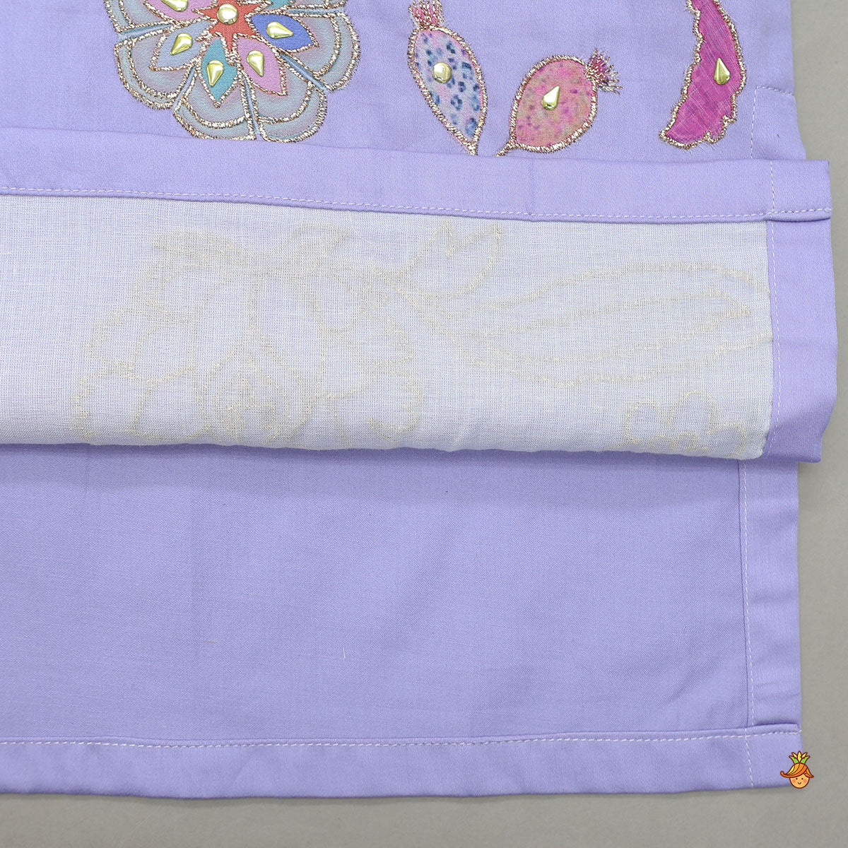 Stunning Multicolour Floral Embroidered Kurta With Pyjama