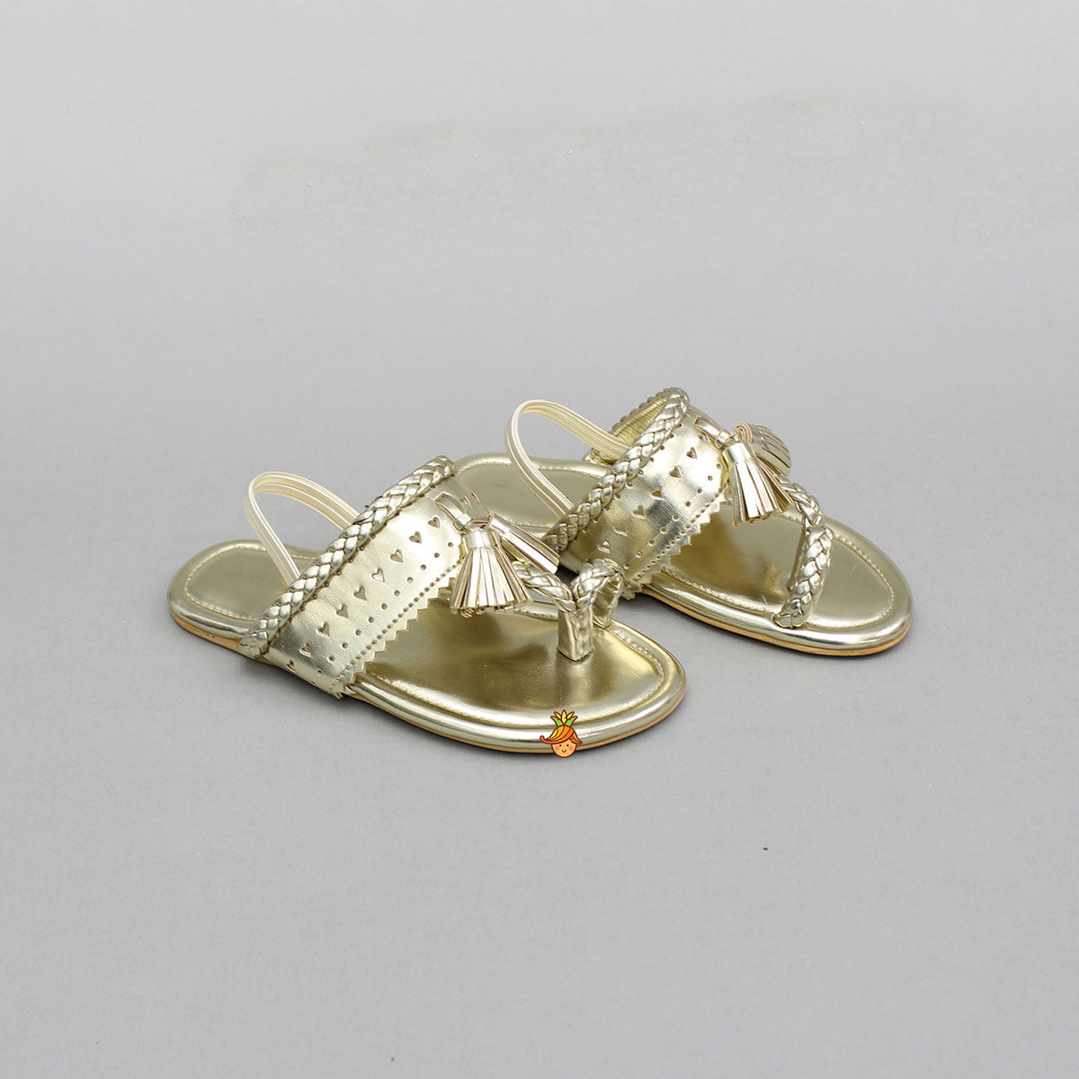 Stunning Braid Detailed Kolhapuri Flats