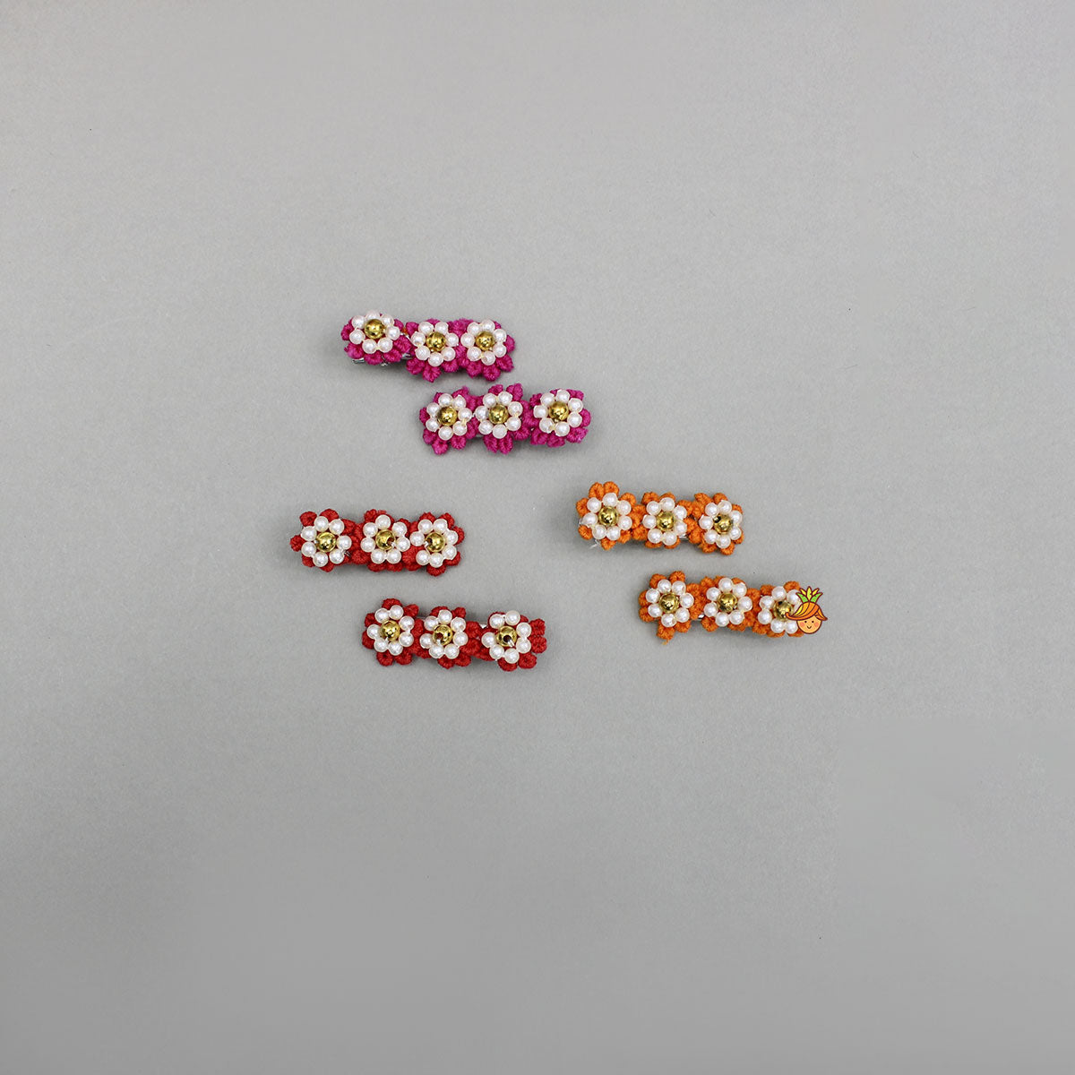 Elegant Floral Alligator Hair Clips