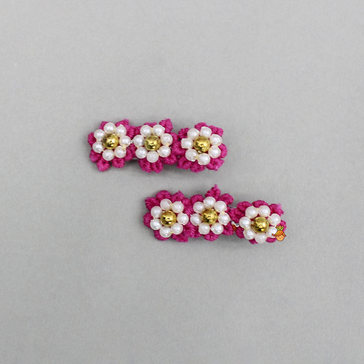 Elegant Floral Alligator Hair Clips