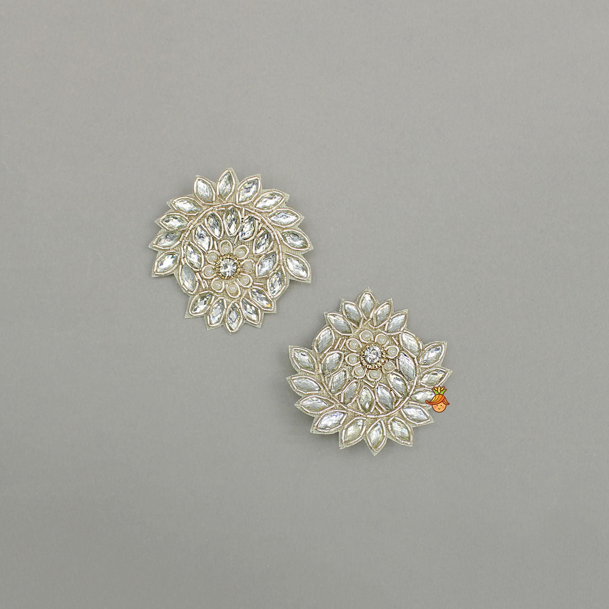 Ethnic Floral Embellished Hair Clips