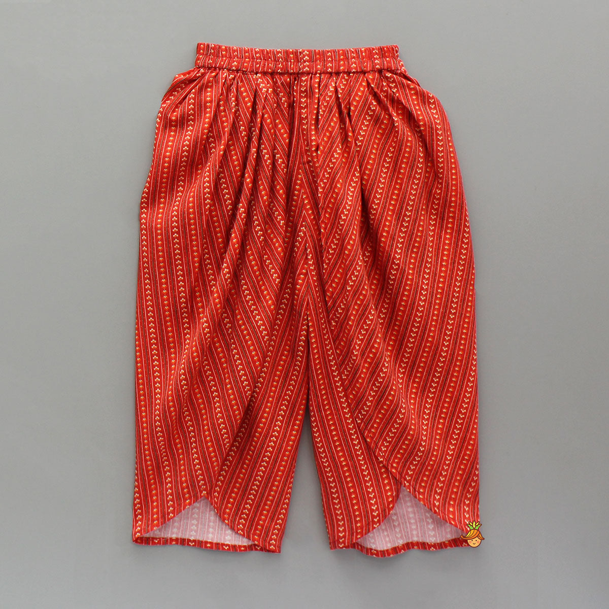 High-Low Kurti With Dhoti-Style Pant