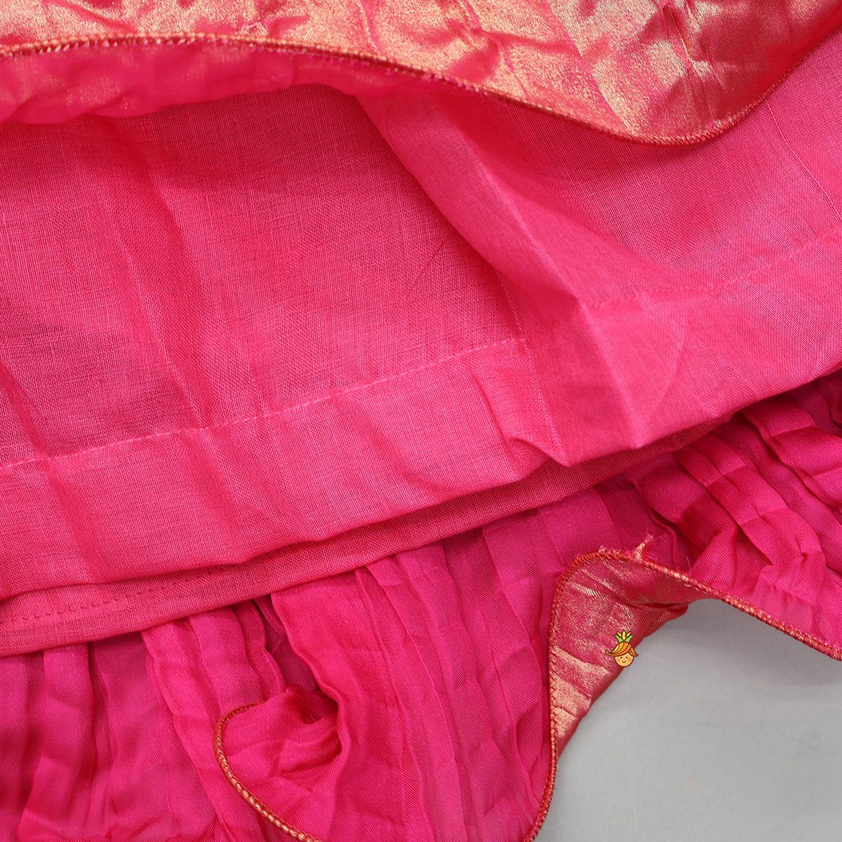Exquisite Shimmery Halter Neck Top With Lehenga