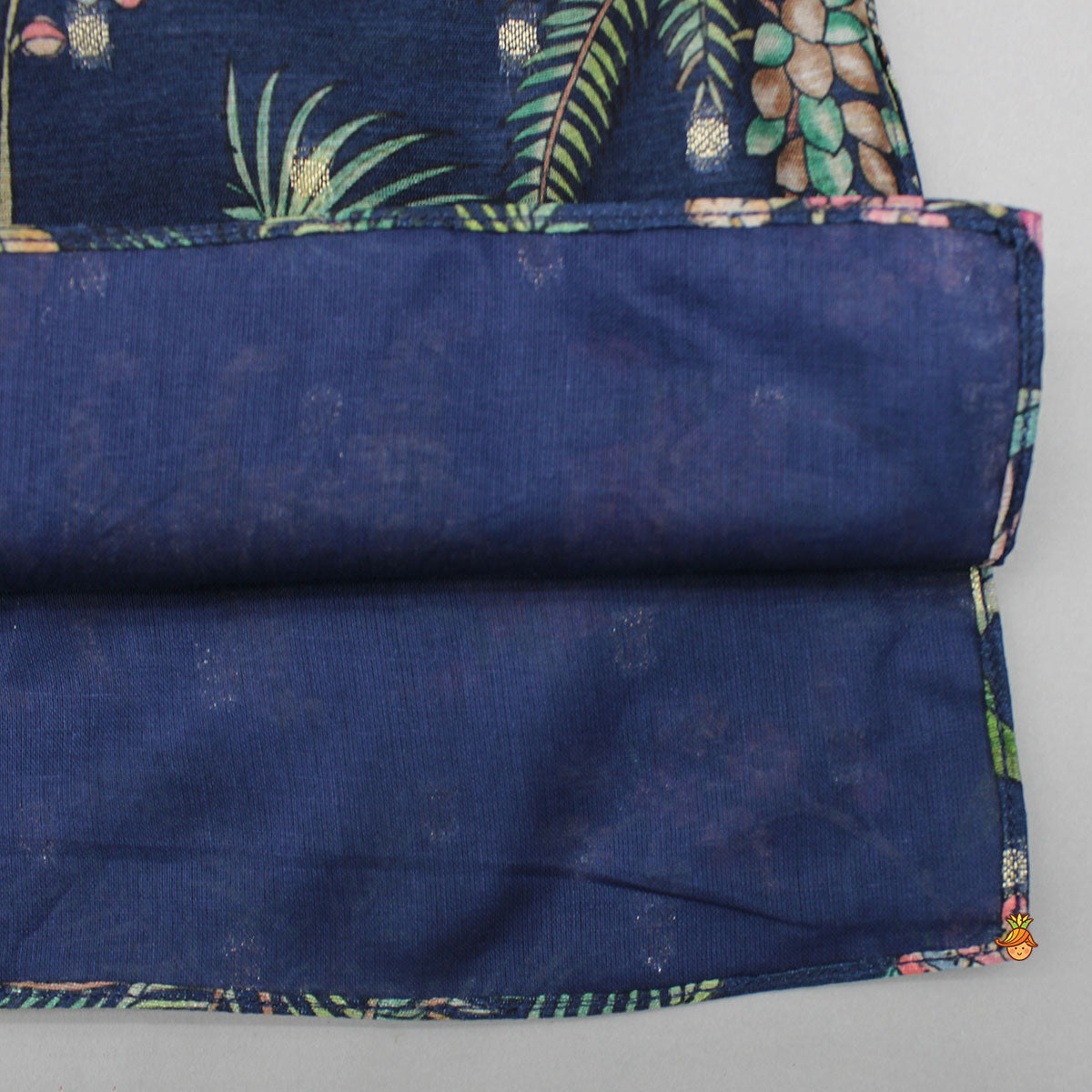Jungle Printed Jacket Style Kurta With Pyjama