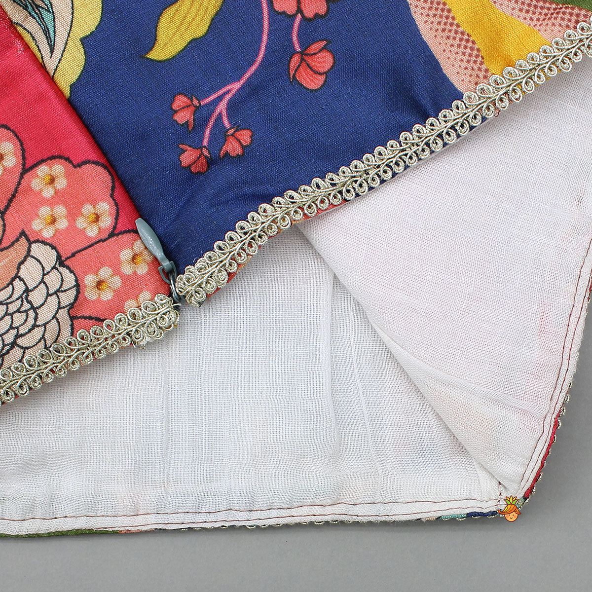 Charming Printed One Shoulder Top With Lehenga