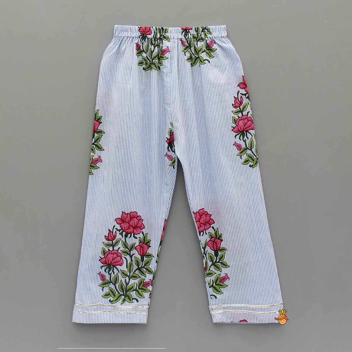 Angarkha Style Flared Long Kurti With Pant