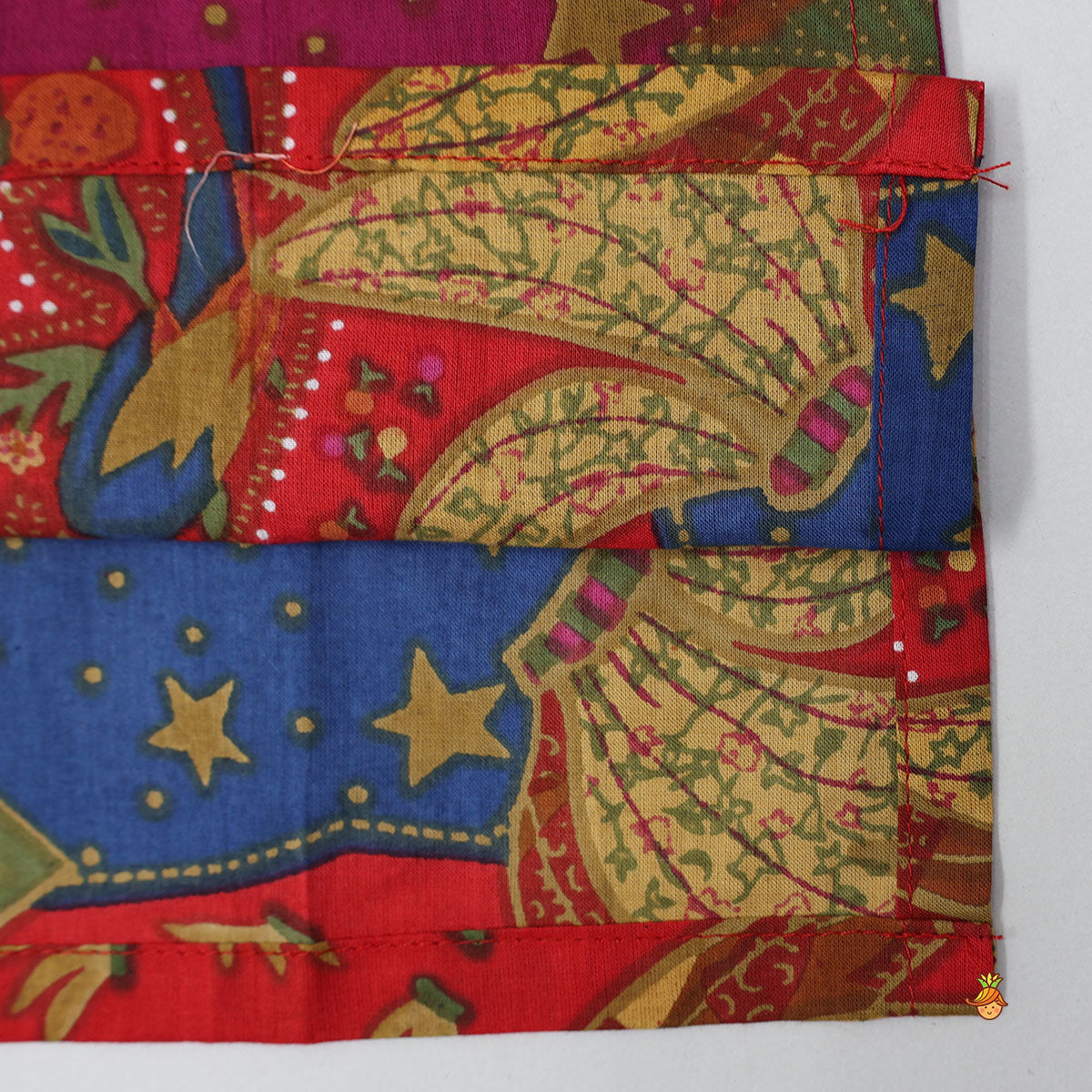 Vibrant Multicolour Printed Kurta With Pyjama
