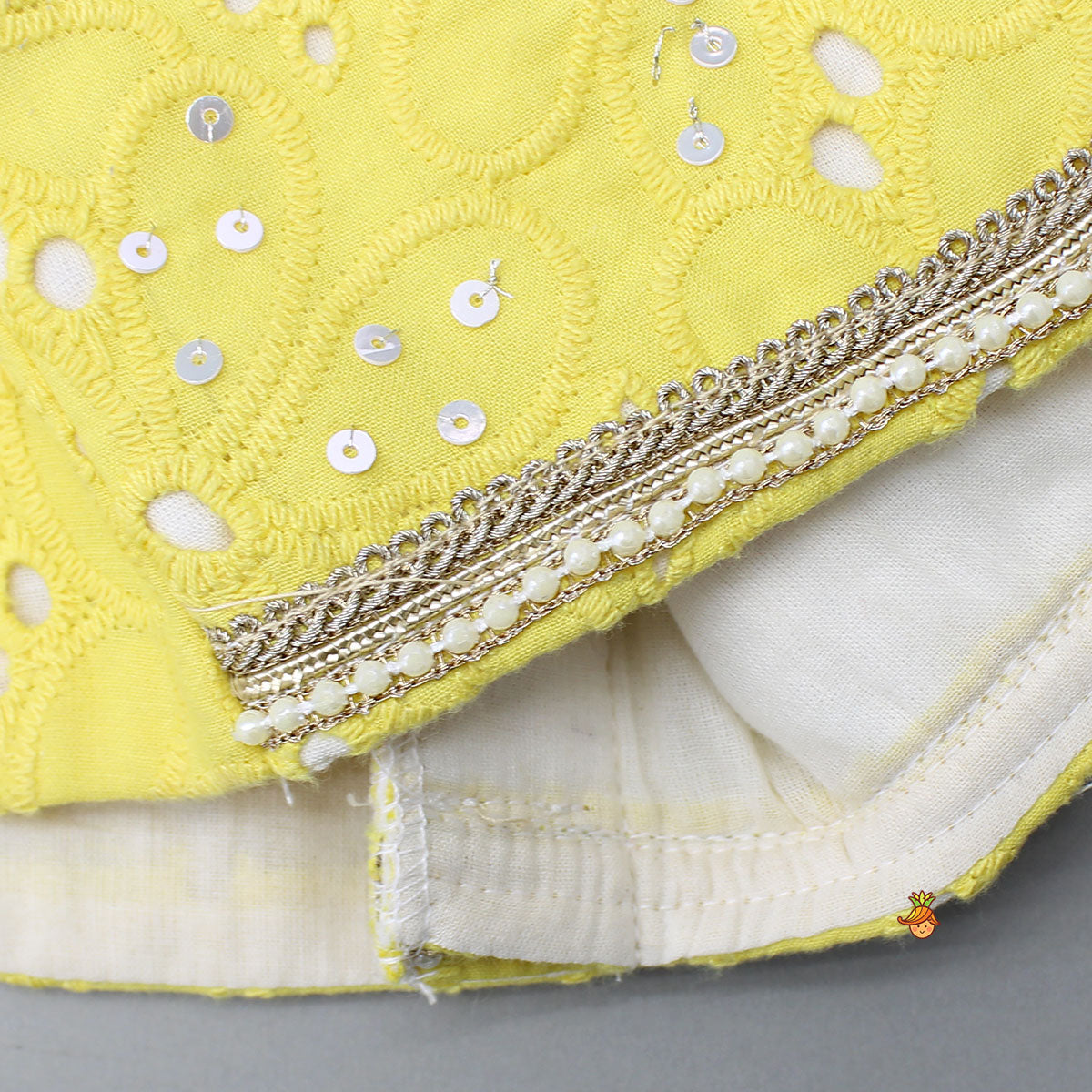 Gorgeous Embroidered Yellow Top With Embroidered Lehenga And Dupatta