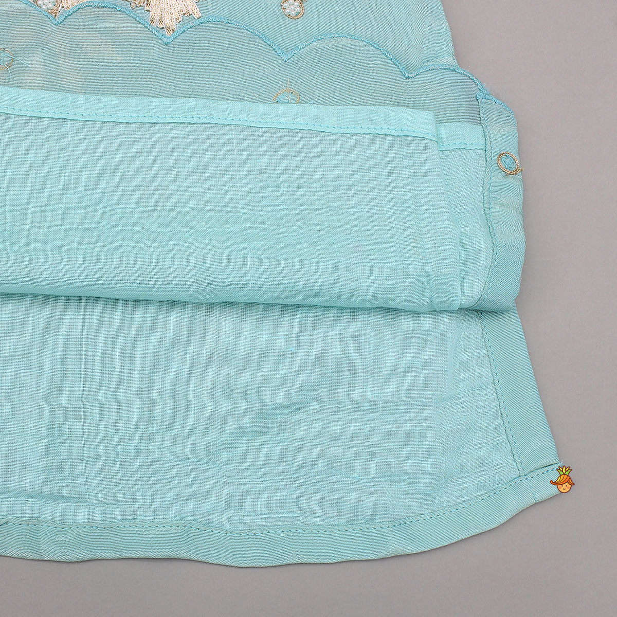 Gota Work Shimmery Kurti And Palazzo