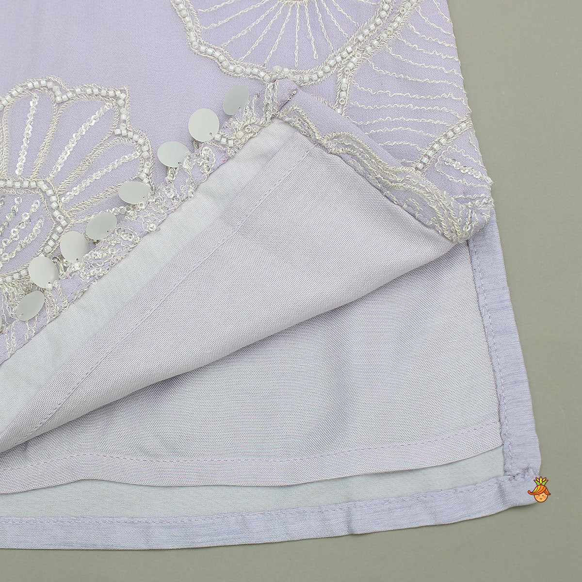 Beautiful Floral Embroidered Strappy Kurti With Palazzo