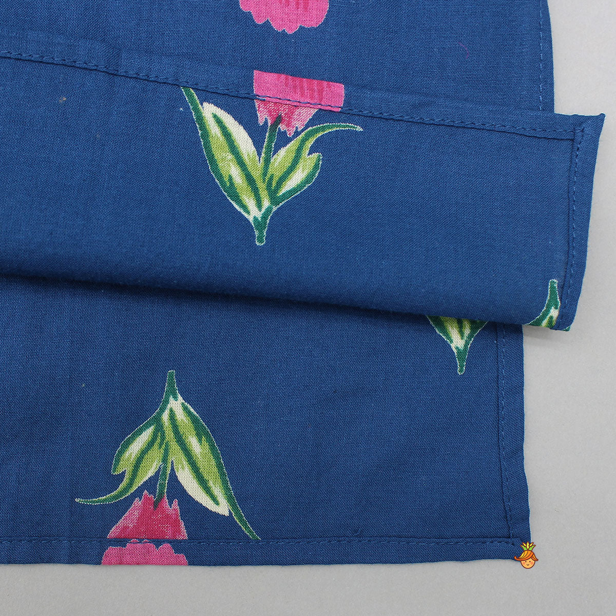 Floral Kurta With Pocket Square Jacket And Churidar