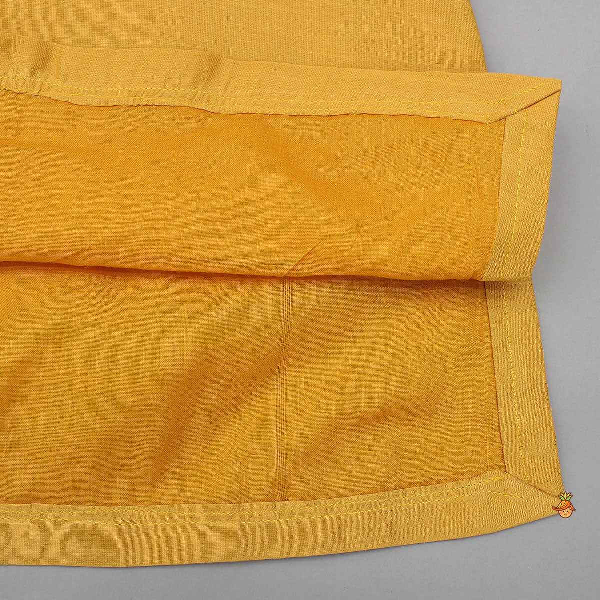 Hand-Embroidered Lotus-Motif Kurta With Pyjama