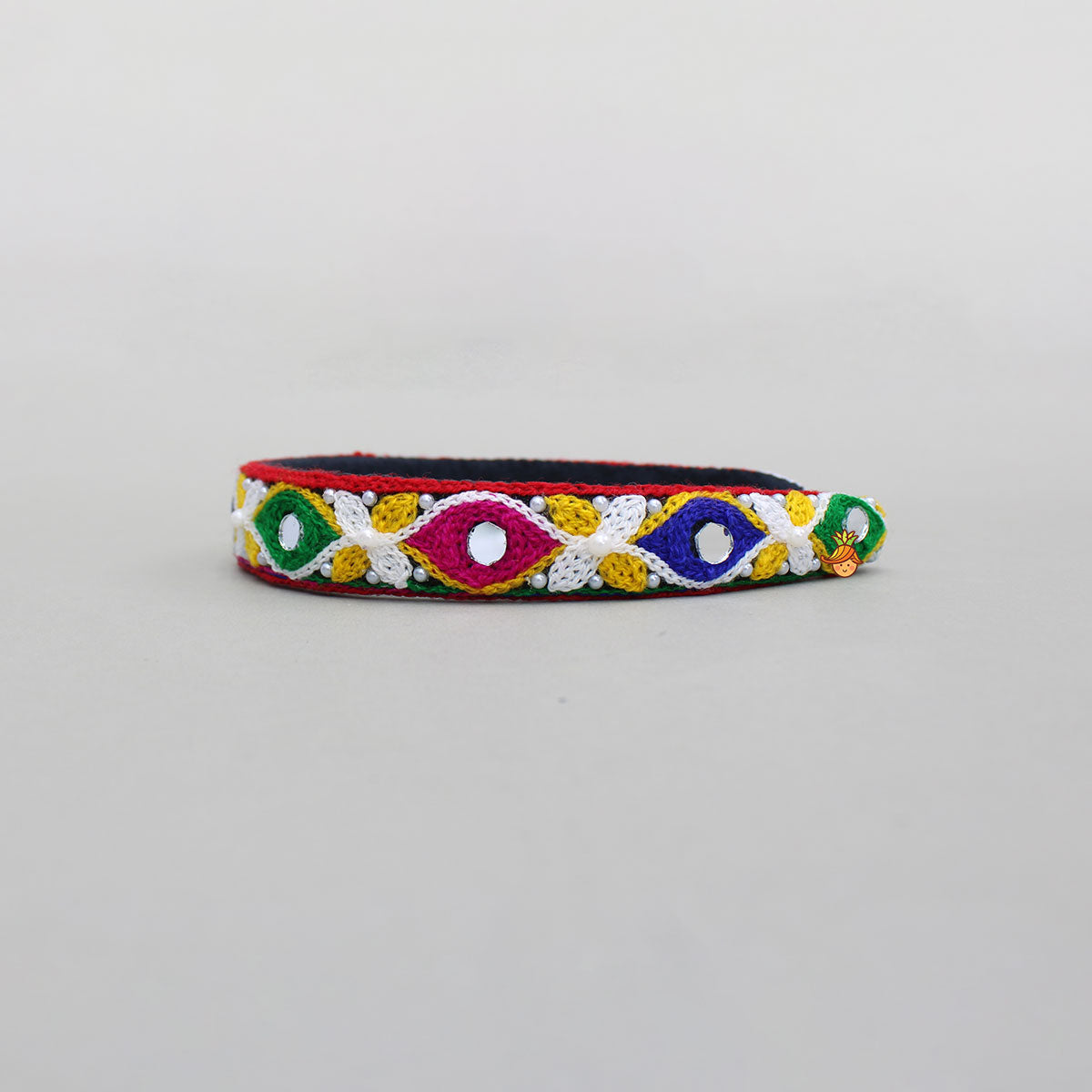 Colourful Thread Embroidered Hair Band