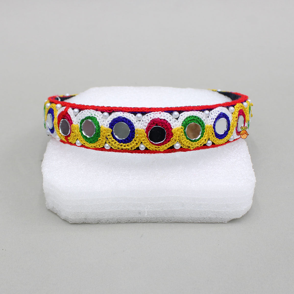 Multicolour Mirror Work Hair Band