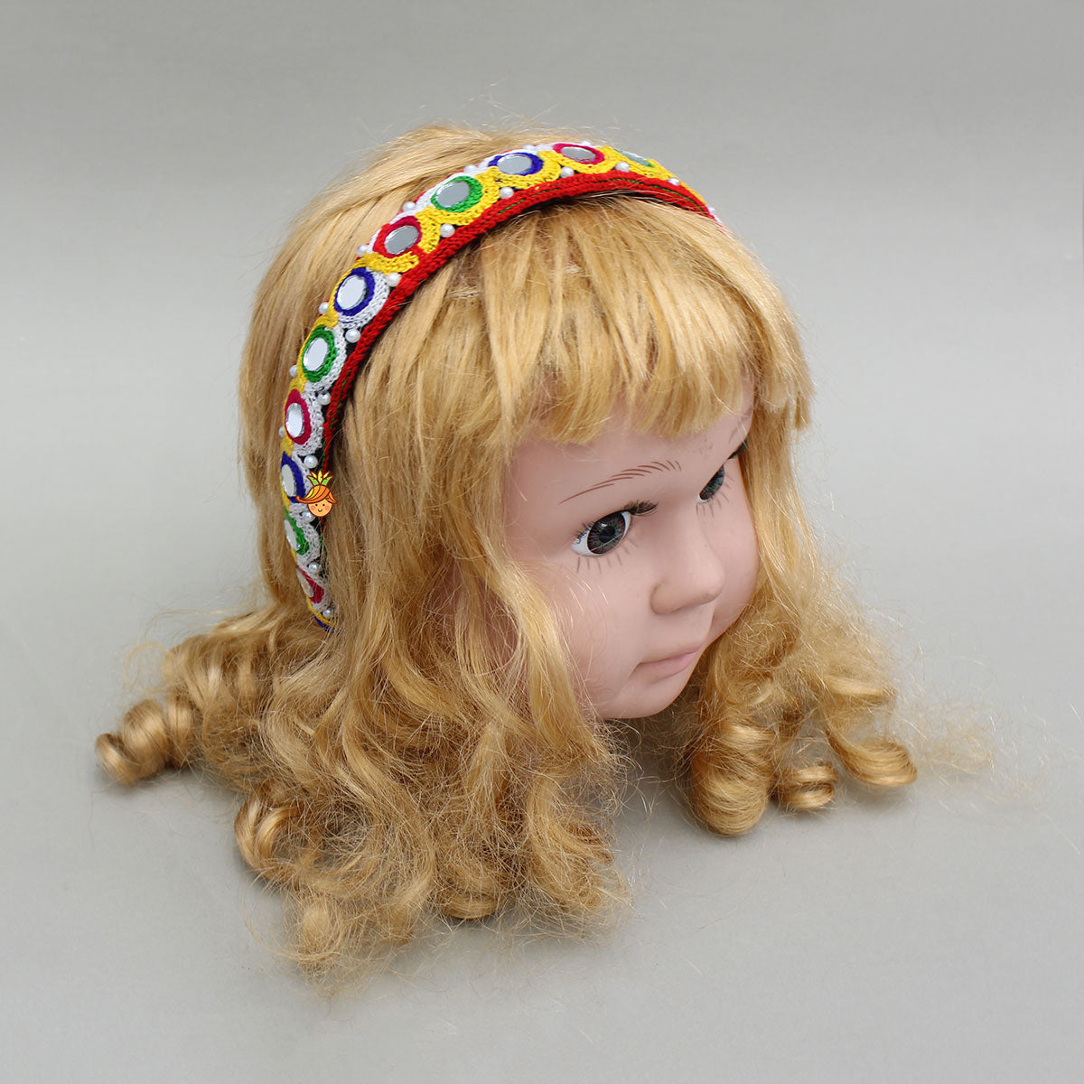 Multicolour Mirror Work Hair Band