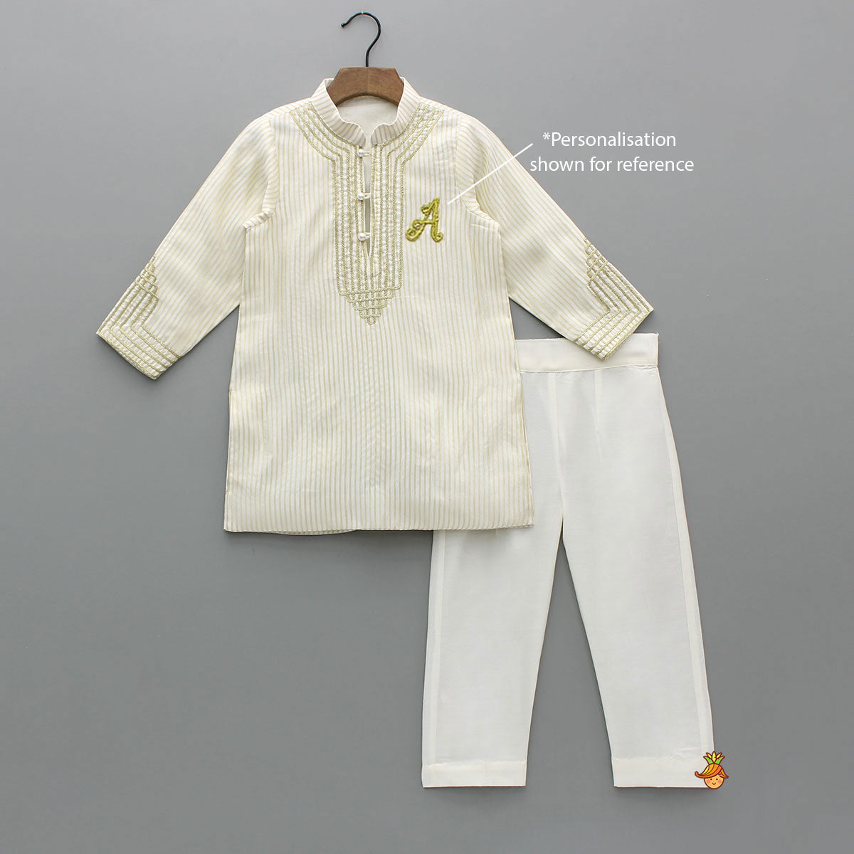 Lurex Stripes Kurta And Pyjama