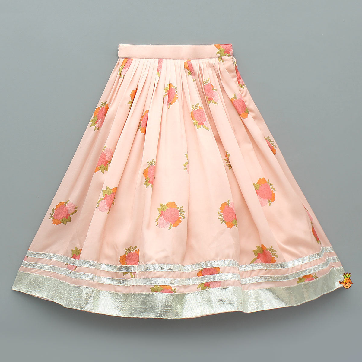 Fringe-Detailed Embroidered Top With Lehenga And Net Dupatta With Matching Potli Bag