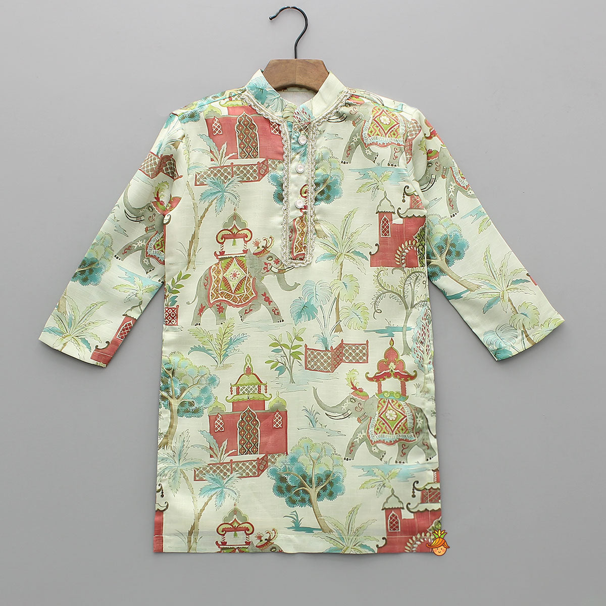 Exquisite Printed Kurta With Pyjama