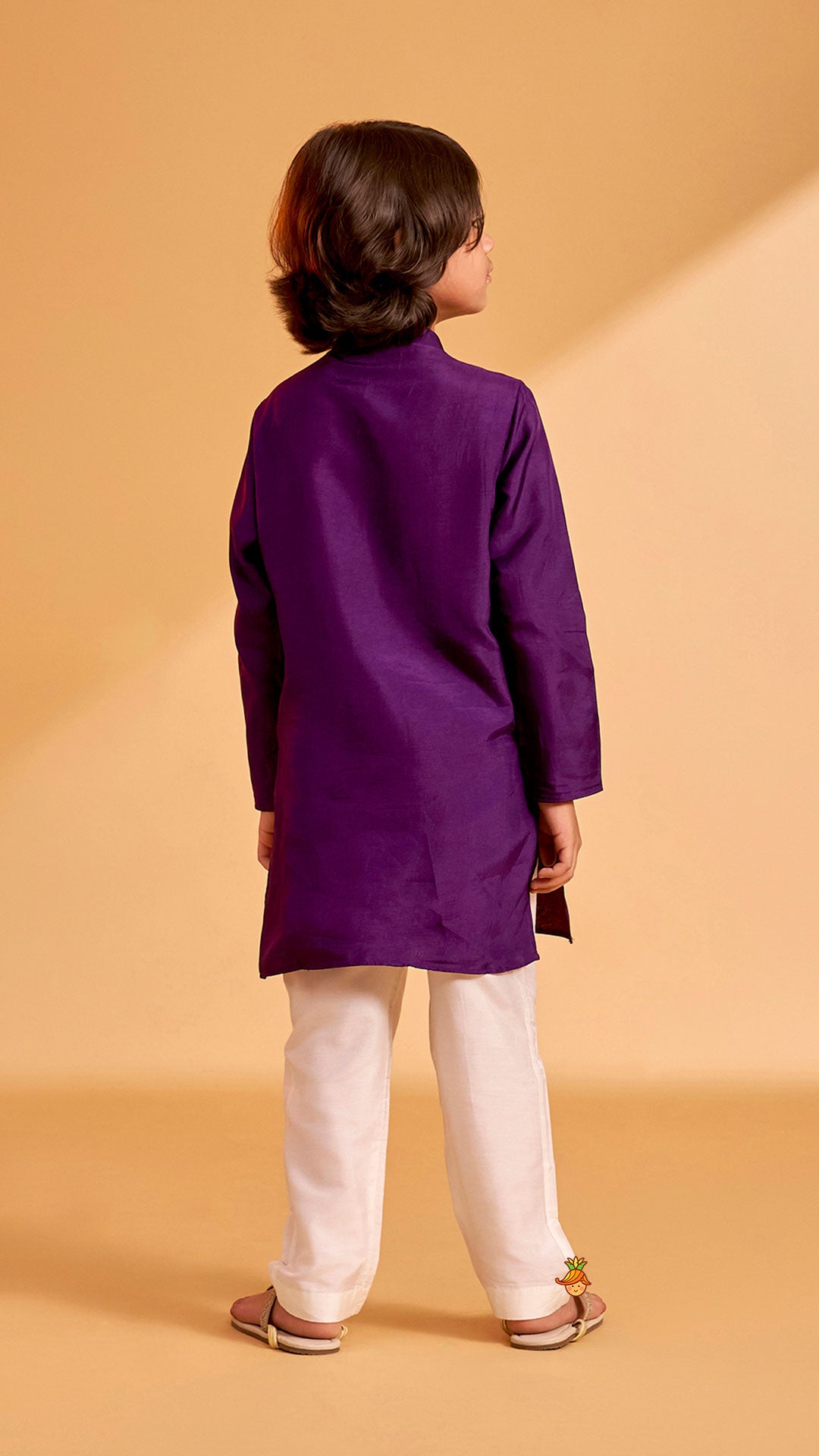 Faux Jacket Style Sequin Embroidered Kurta With Pyjama