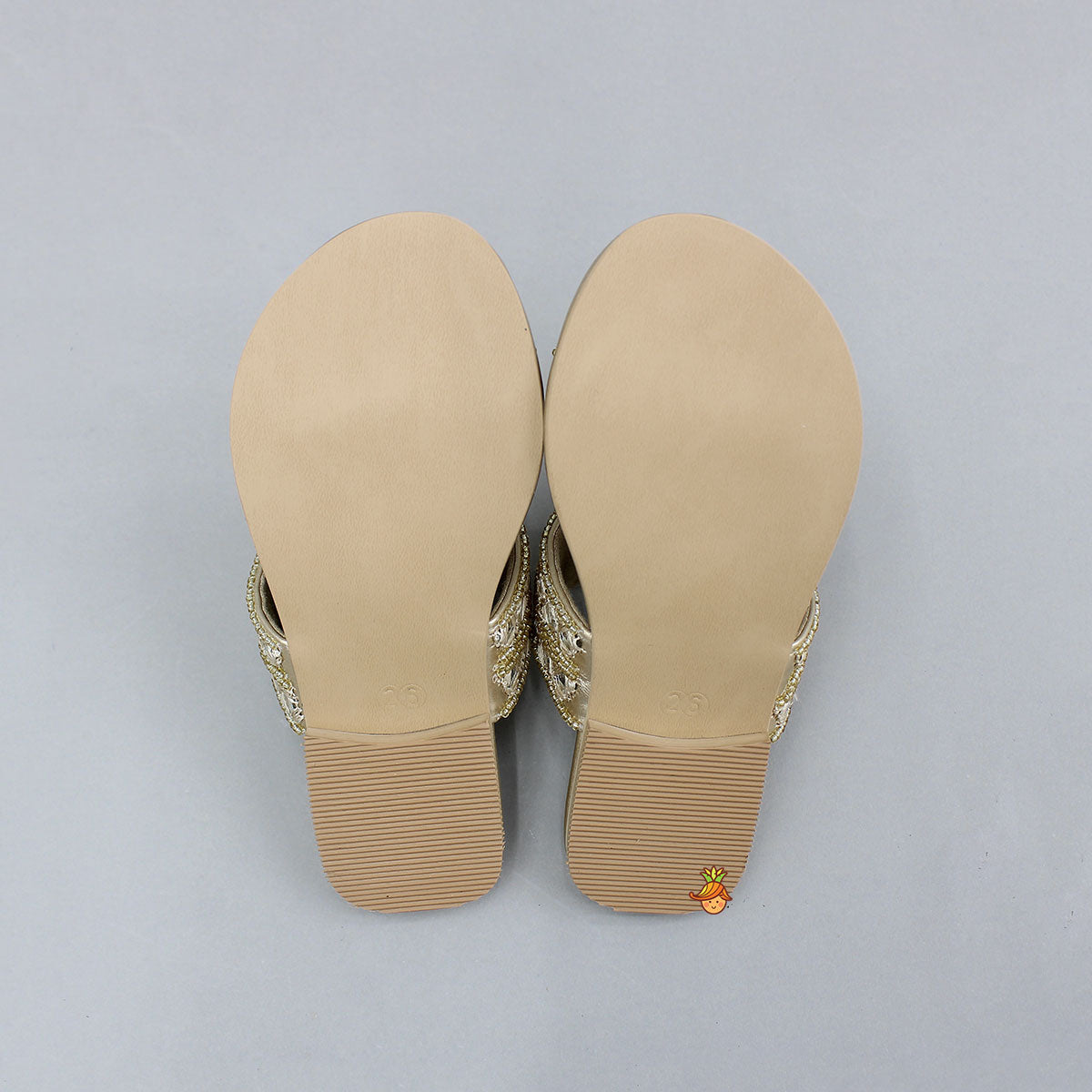 Festive Mirror Embroidered Bead Detailed Ethnic Flats