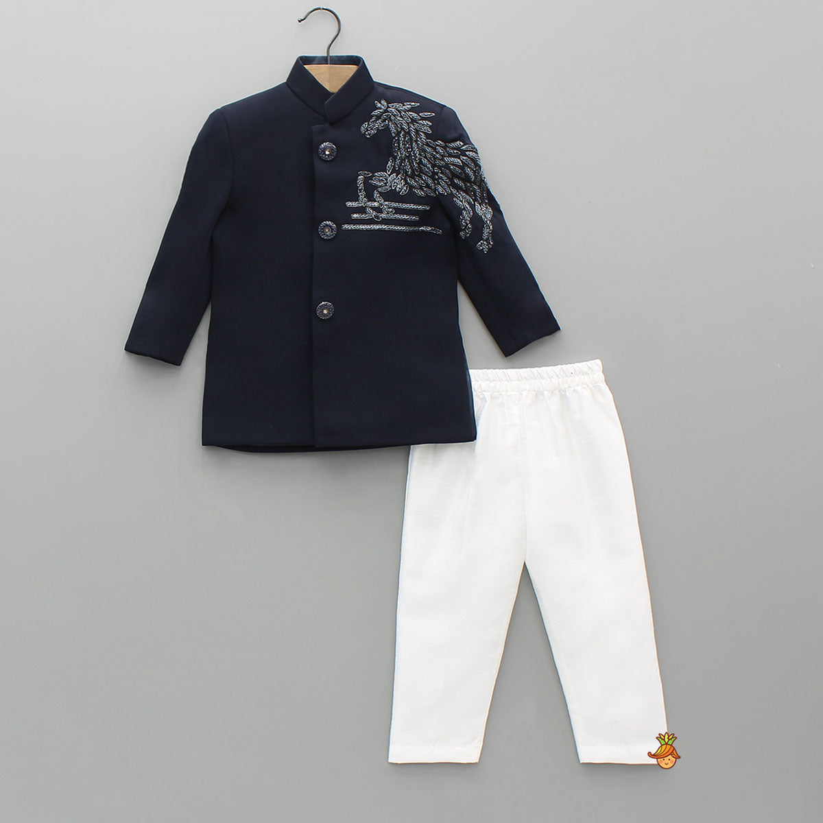 Stylish Cut Dana And Beads Embroidered Sherwani With Pyjama