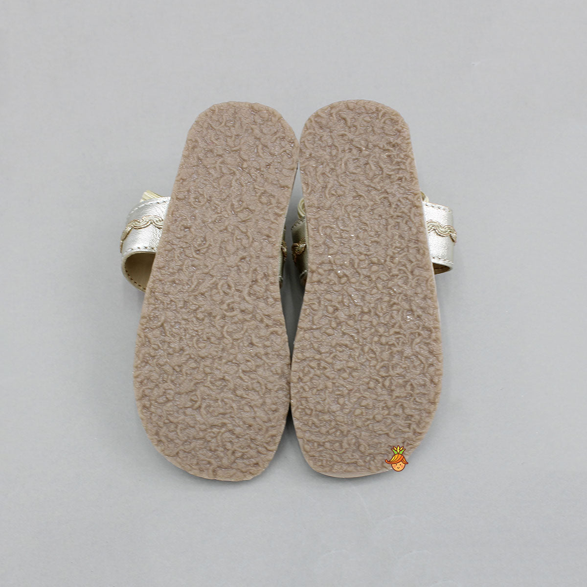 Braided Toe-Ring Kolhapuri Flats With Pom-Pom Adornments