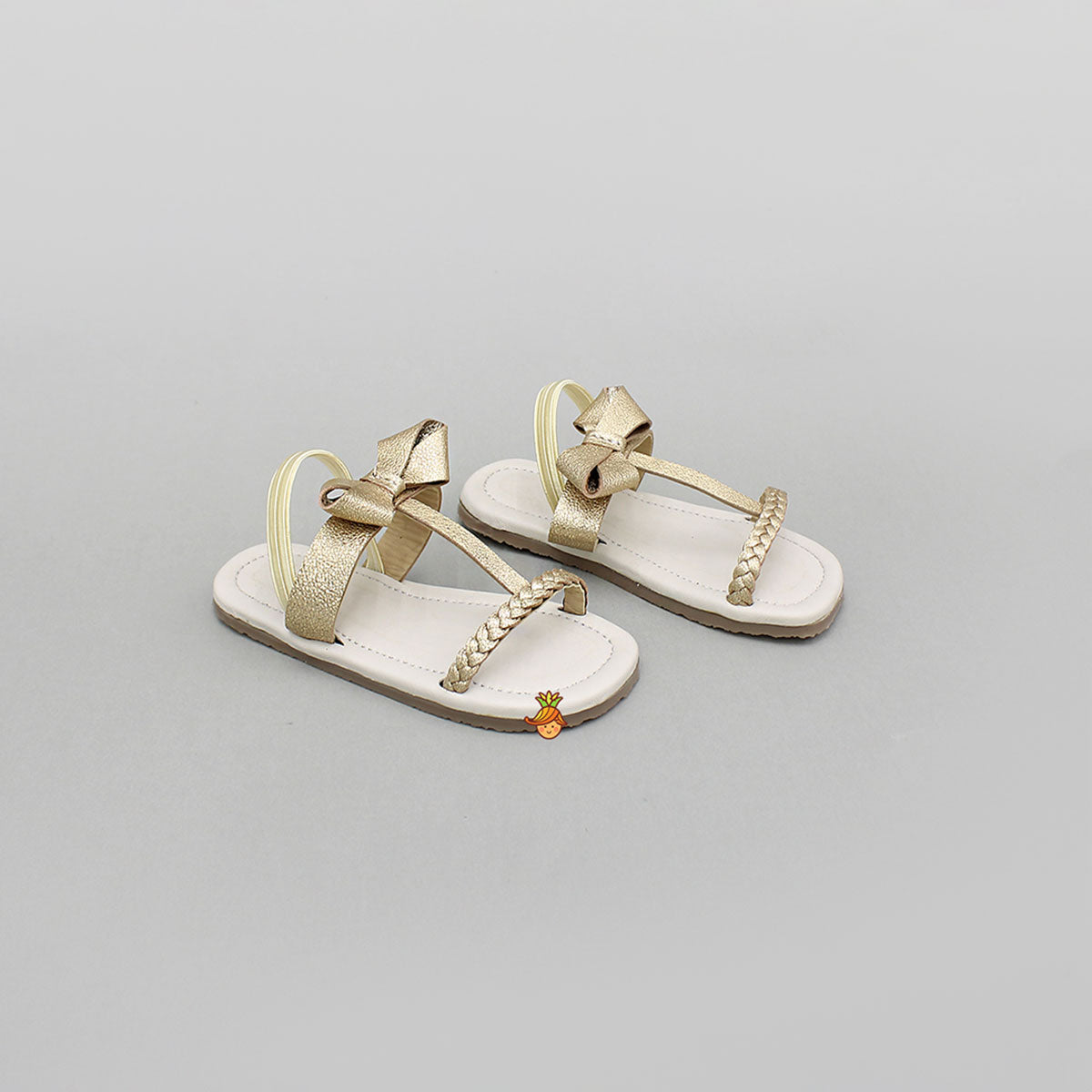 Braided Flats With Bow Detail