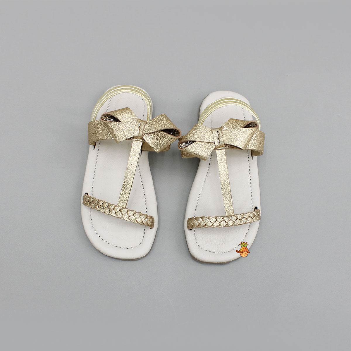 Braided Flats With Bow Detail