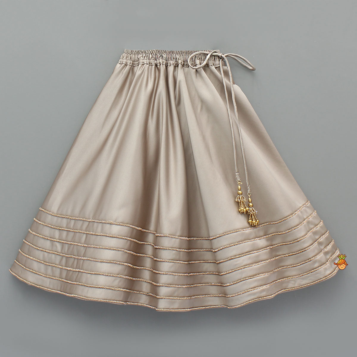 Stylish Halter Neck Cape Top And Lehenga