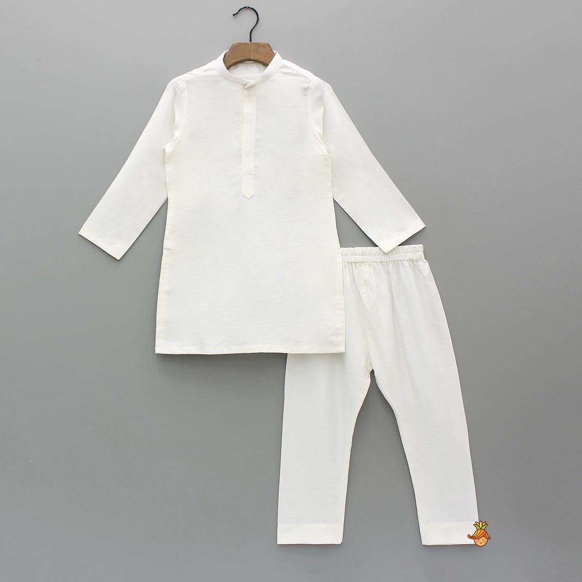 Ethnic Kurta With Pocket-Detail Floral Print Jacket And Pyjama