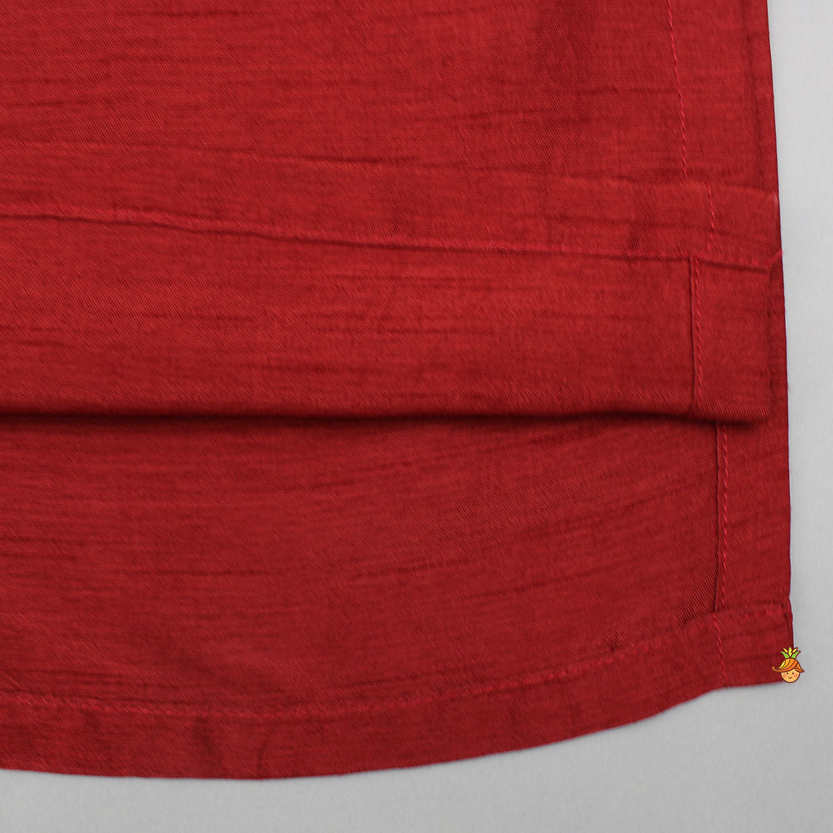 Kurta With Pocket-Detail Asymmetric Jacket And Pyjama