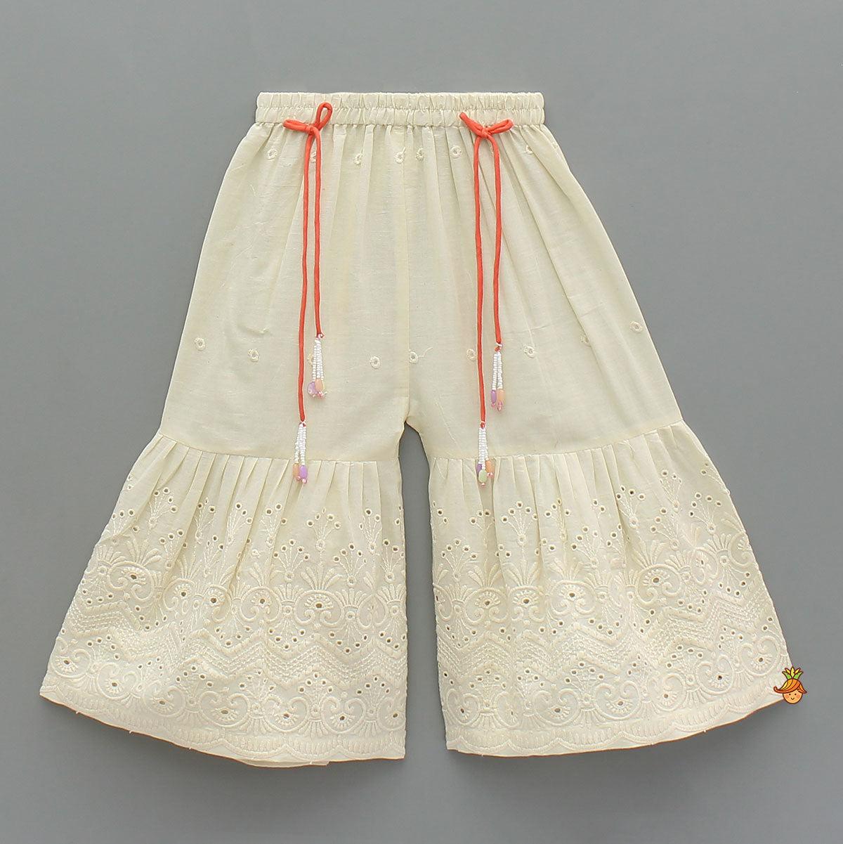 Elegant Striped Kurti With Sharara