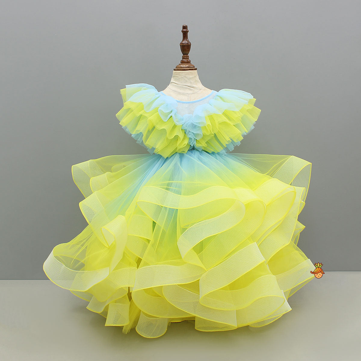 Layered Ruffled Charming Gown