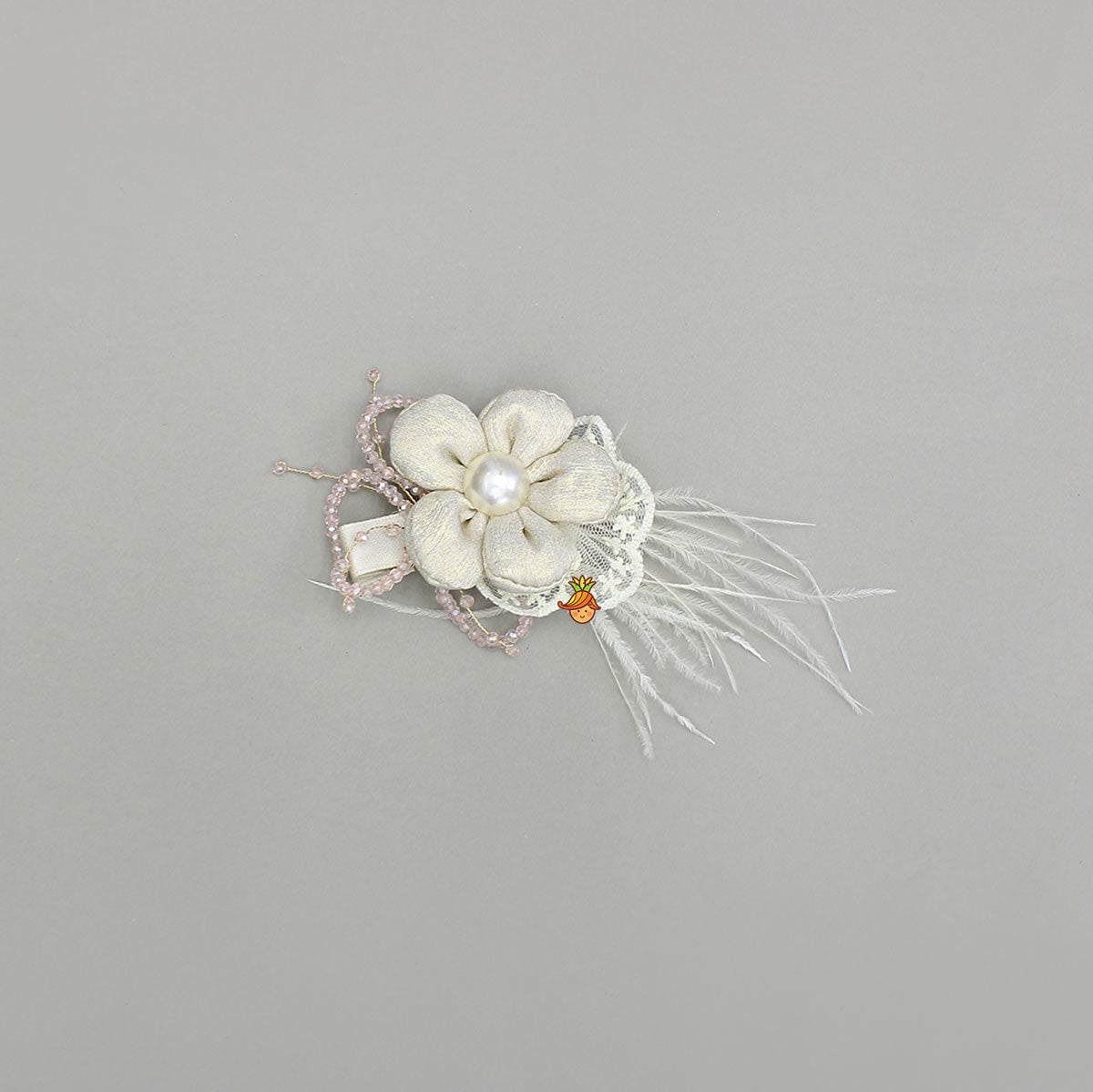 Charming Floral Shimmery Hair Clip