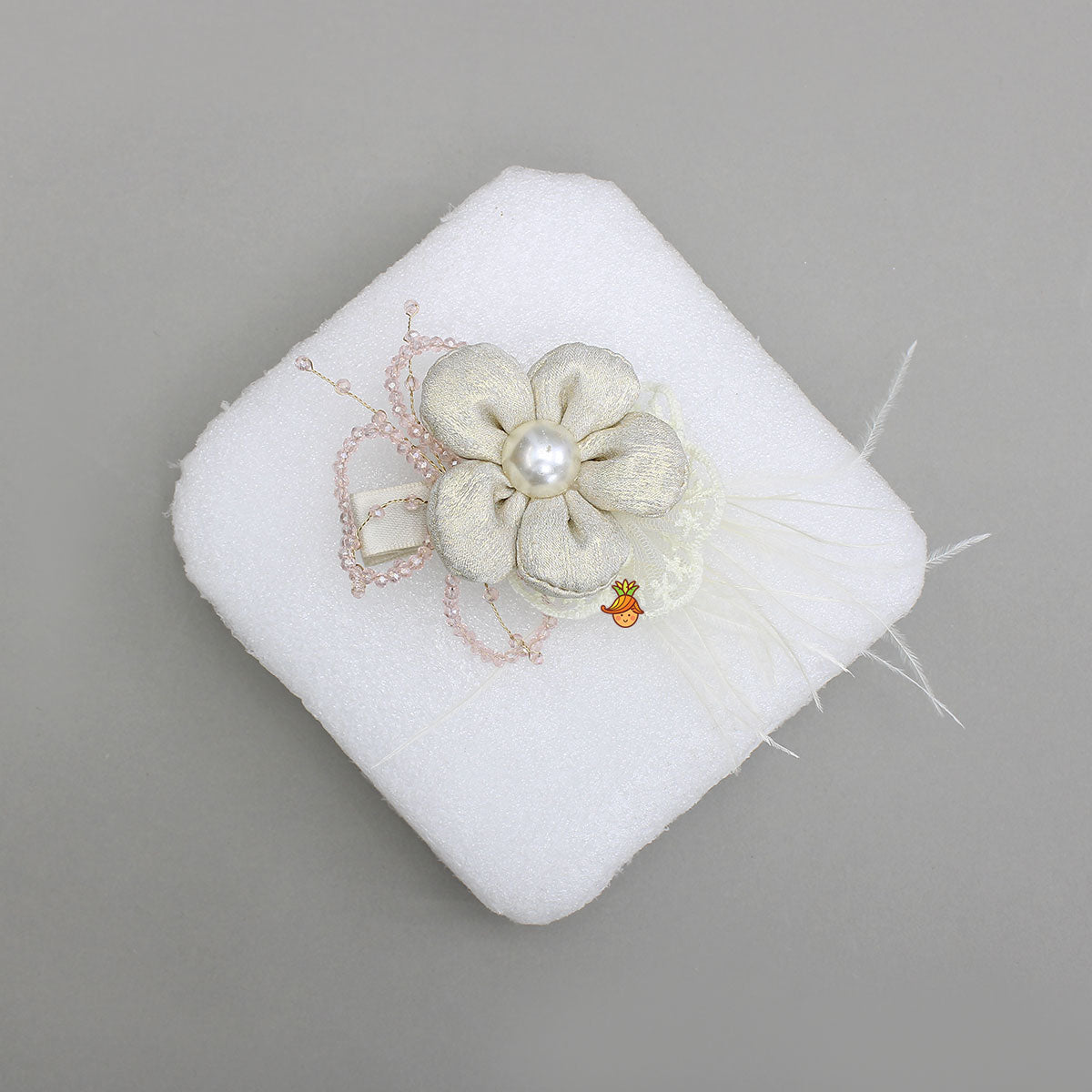Charming Floral Shimmery Hair Clip