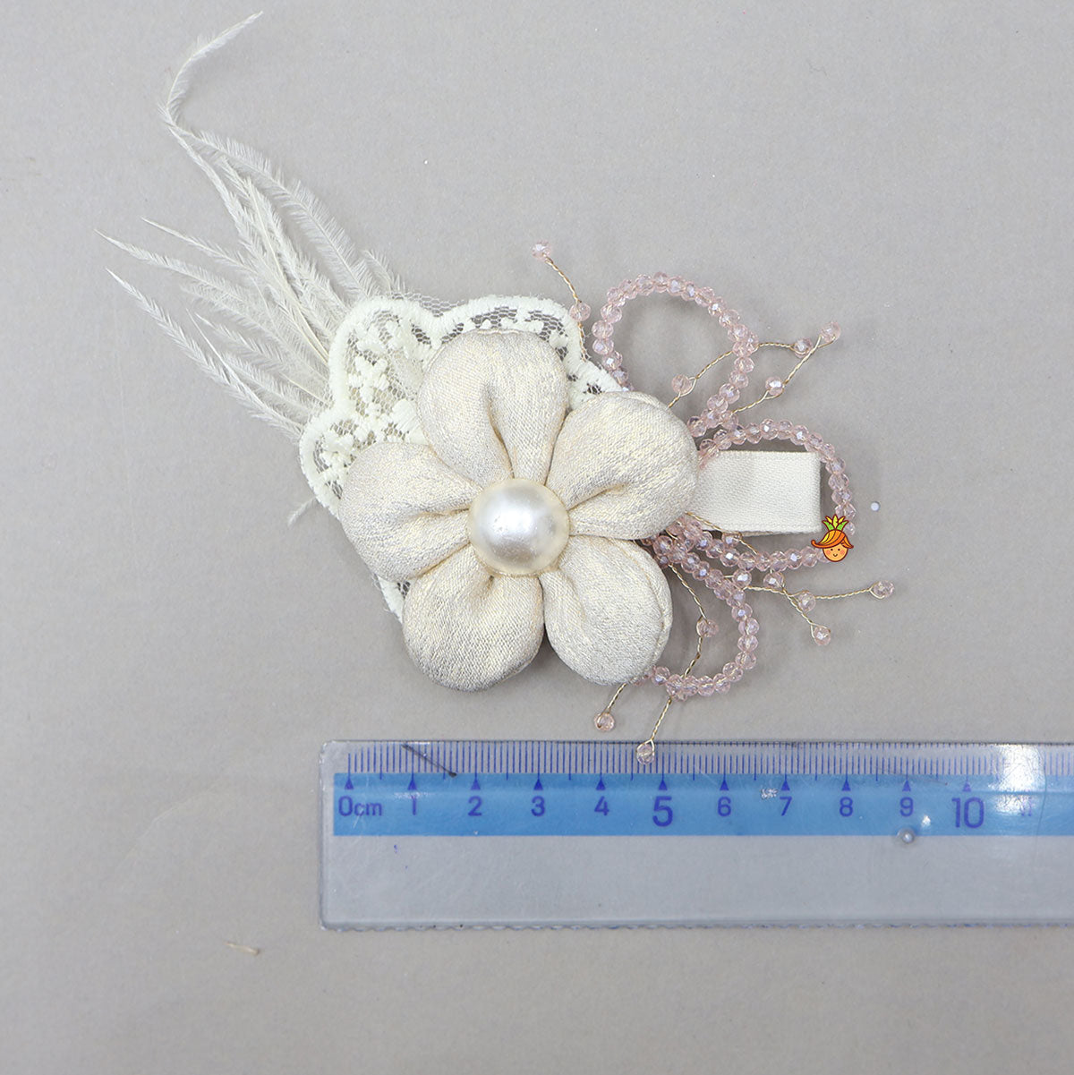 Charming Floral Shimmery Hair Clip