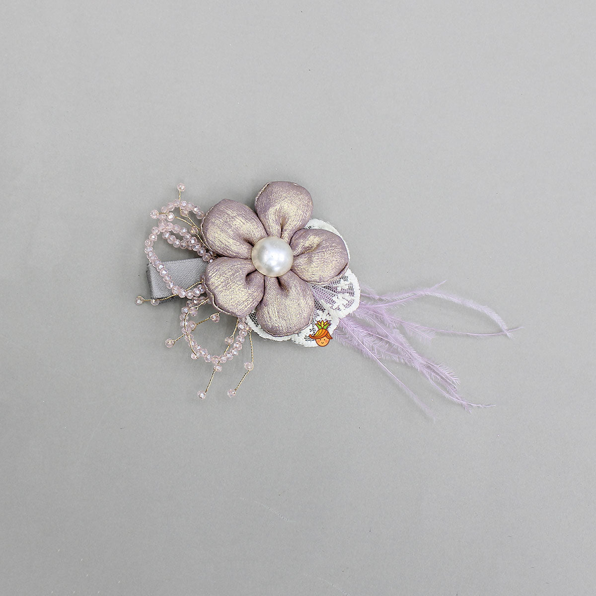 Elegant Floral Shimmery Hair Clip