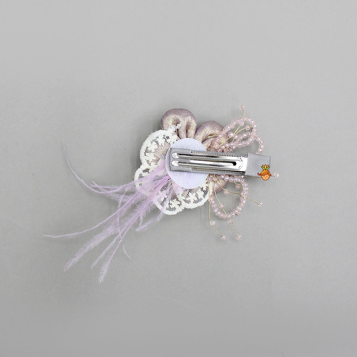 Elegant Floral Shimmery Hair Clip