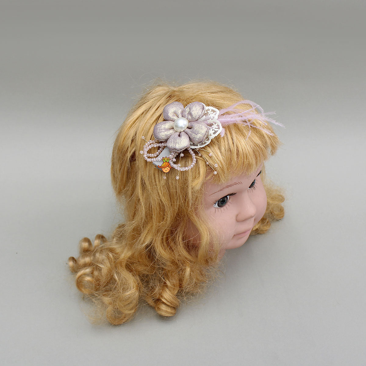 Elegant Floral Shimmery Hair Clip